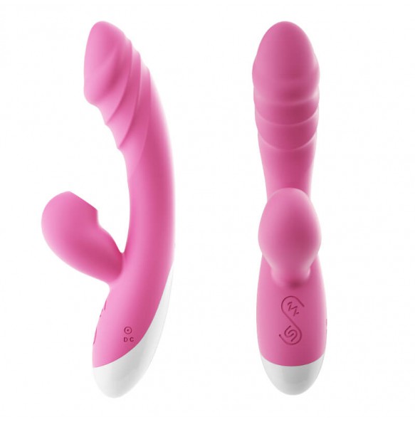 MizzZee - MystiPleasure Suction Vibrator (Chargeable - Pink)